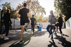 outdoor group workout